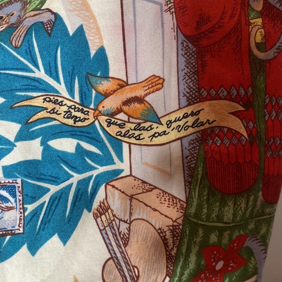 Frida Kahlo “Head Over Wheels” Dress in Beige by Hemet - Picture 16 of 16